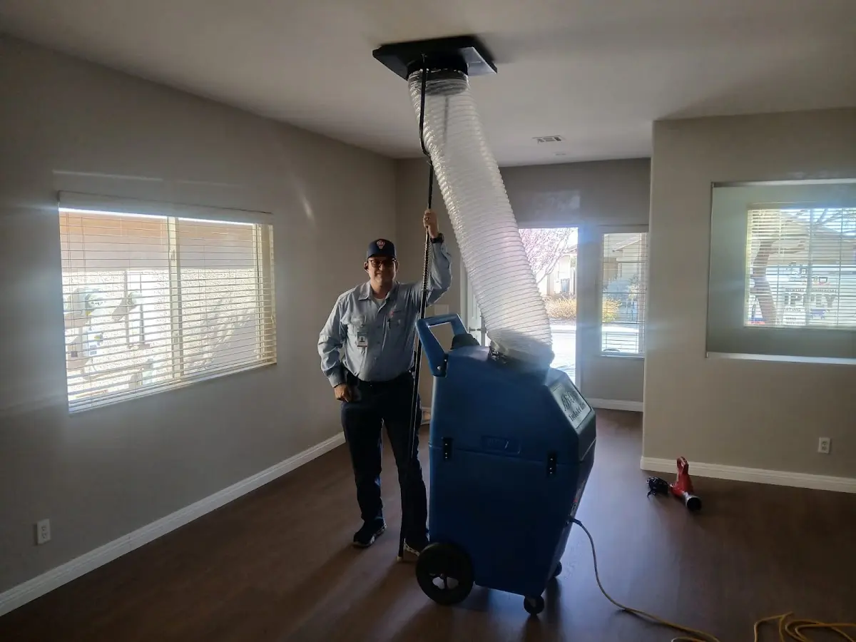Professional Dryer Vent Cleaning work inside a Laplace home